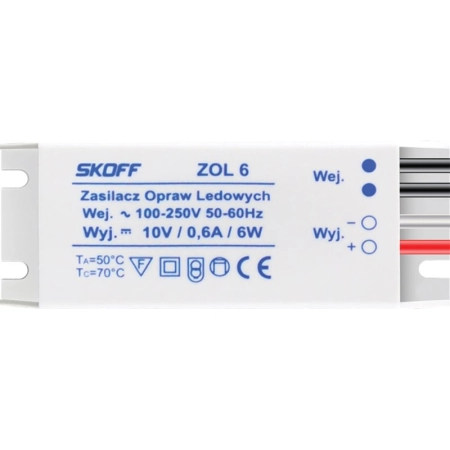 Zasilacz do Opraw LED SKOFF typ ZOL 6