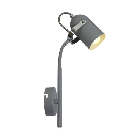 CANDELLUX GRAY LAMPA KINKIET NA WYSIĘGNIKU 1X40W E14 SZARY