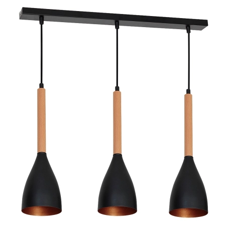 LUMINEX 9114 ŻYRANDOL MUZA BLACK/GOLD 3 EAN 5907565991147