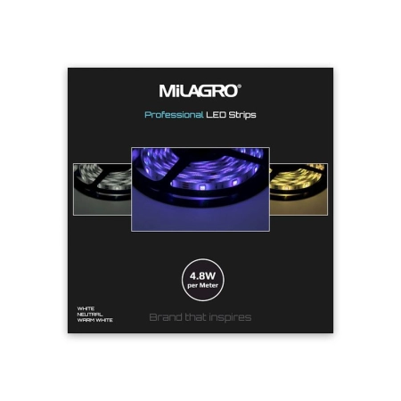 MILAGRO ML4752 Taśma Pro 60 LED 24W 3000K IP65 5m EAN 5902693747529