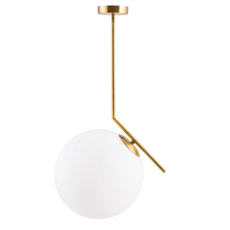 Step into Design Lampa wisząca SOLARIS biało mosiężna 30 cm ST-9228