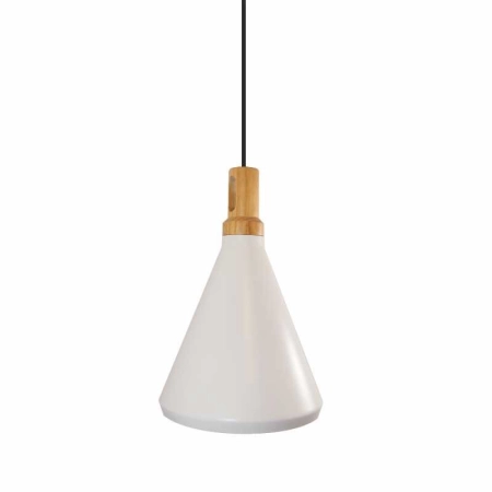 Step into Design Lampa wisząca NORDIC WOODY biało drewniana 25 cm ST-5097c
