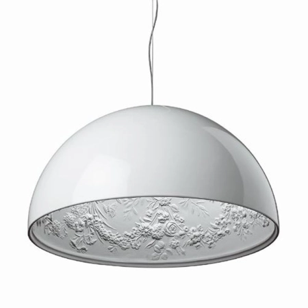 Lampa wisząca FROZEN GARDEN biała błyszcząca 60 cm ST-7049 white shinny