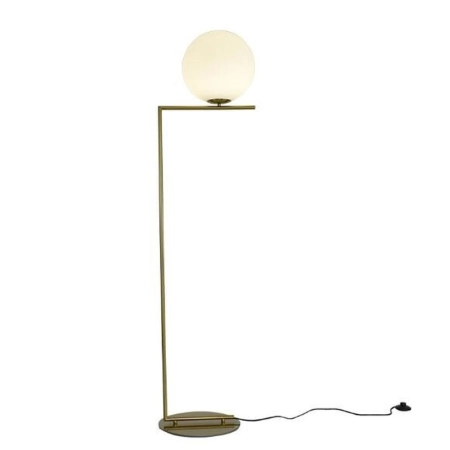 Step into Design Lampa stojąca SOLARIS biało mosiężna 174 cm ST-9270