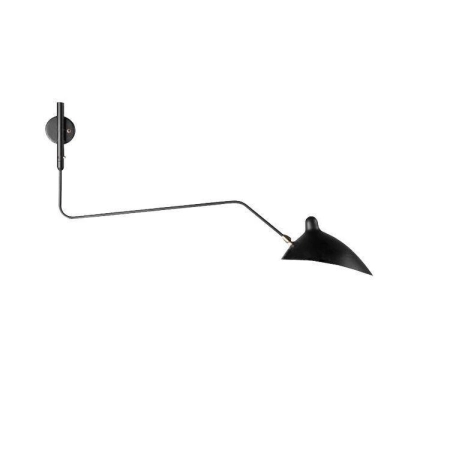 Step into Design Lampa ścienna CRANE-1W czarna 99 cm W8701