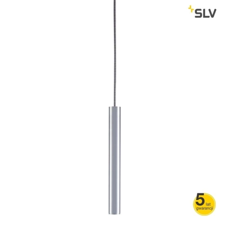 SLV 1002563 FITU PD E27 lampa wisząca wewnętrzna aluminium szczotkowane przewód 5m bez zakończenia
