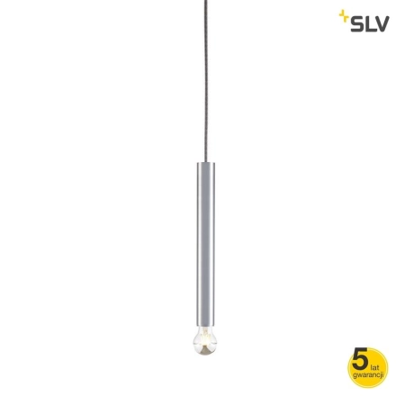 SLV 1002563 FITU PD E27 lampa wisząca wewnętrzna aluminium szczotkowane przewód 5m bez zakończenia