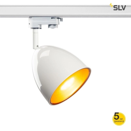 SLV 1002877 3~ PARA CONE 14 QPAR51 lampa do systemu 3-fazowego kolor biały/złoty w komplecie adapter 3-fazowy