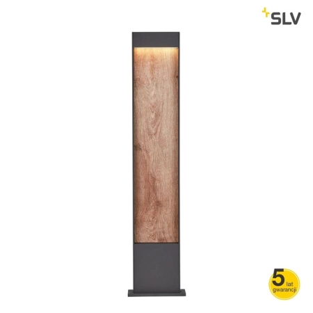 SLV 1002959 FLATT POLE 100 lampa stojąca LED wbudowana zewnętrzna IP65 kolor antracyt/brązowy