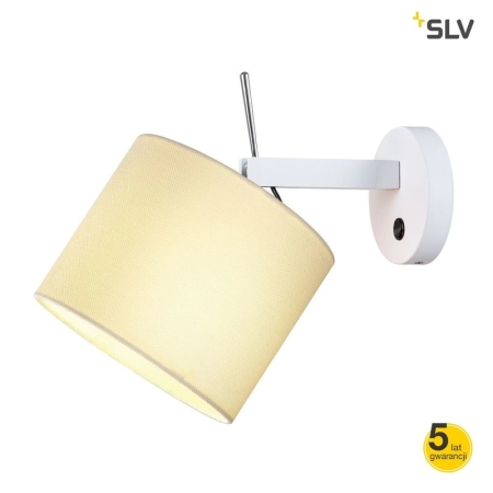 SLV 1003035 FENDA E27 lampa naścienna wewnętrzna kolor biały bez klosza