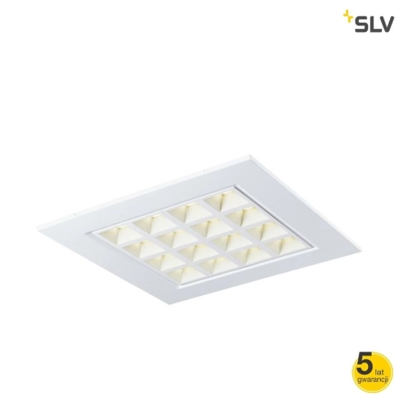 SLV 1003077 PAVANO 600x600 lampa sufitowa LED wbudowana wewnętrzna kolor biały 4000K UGR