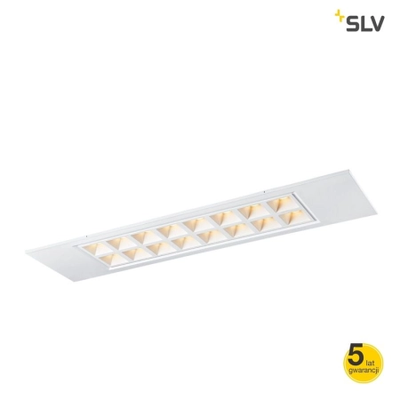 SLV 1003080 PAVANO 300x1200 lampa sufitowa LED wbudowana wewnętrzna kolor biały UGR